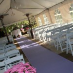 outdoor tent ceremony