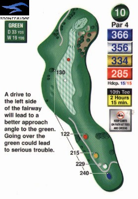 Stonebridge golf course hole 10