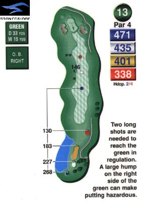Stonebridge golf course hole 13
