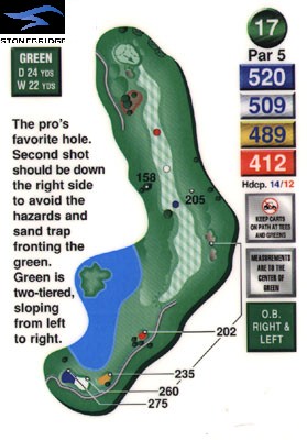 Stonebridge golf course hole 17