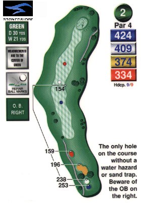 Stonebridge golf course hole 2