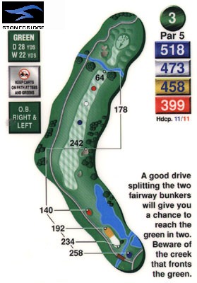 Stonebridge golf course hole 3