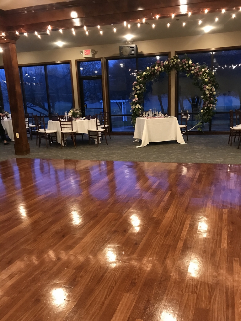 winter wedding reception and ceremony in ann arbor