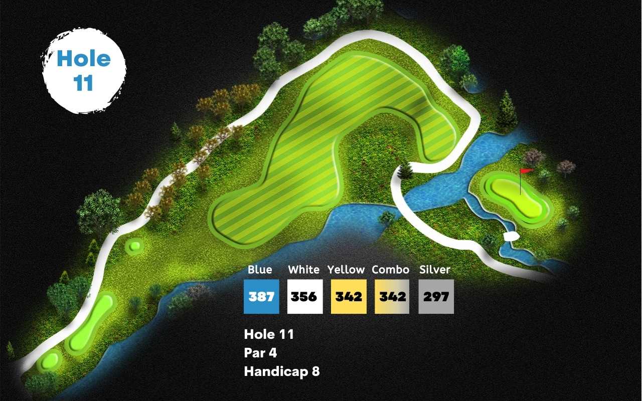 Stonebridge golf course in ann arbor hole 11 layout