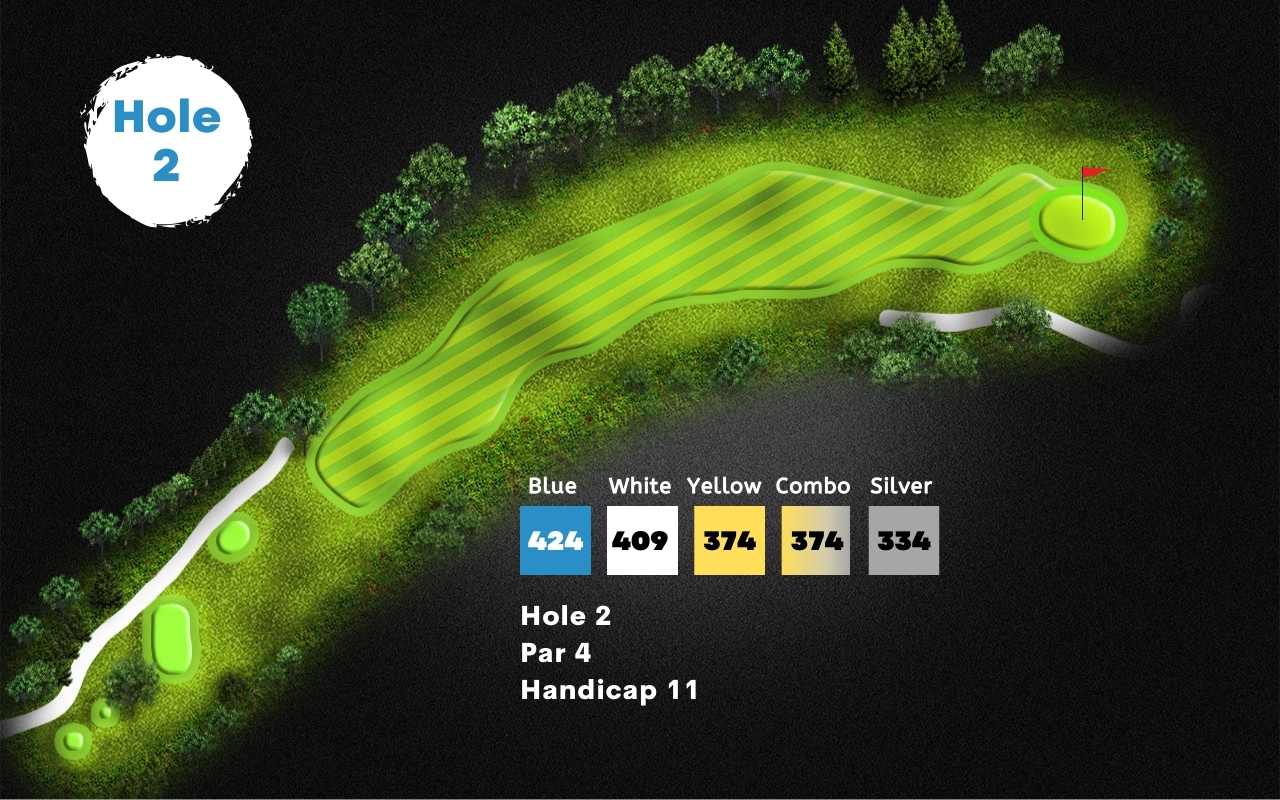 Stonebridge golf course in ann arbor hole 2 layout