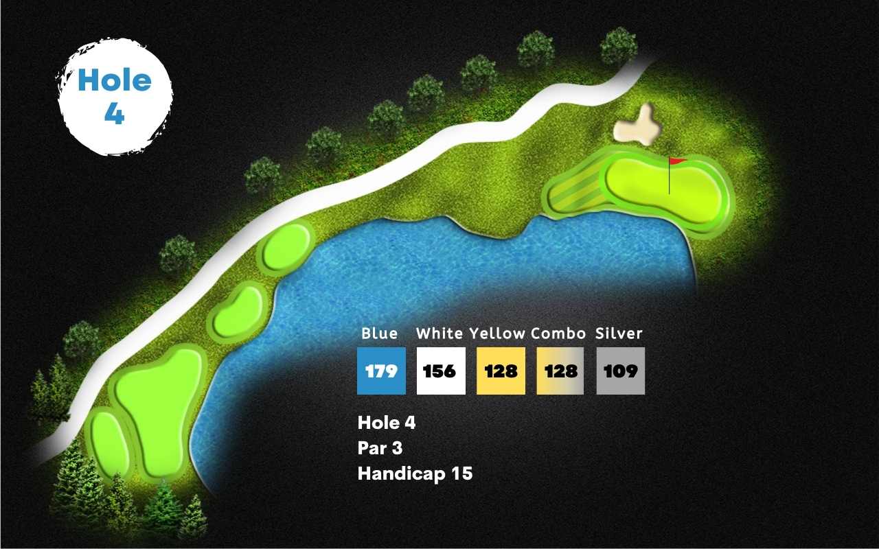 Stonebridge golf course in ann arbor hole 4 layout
