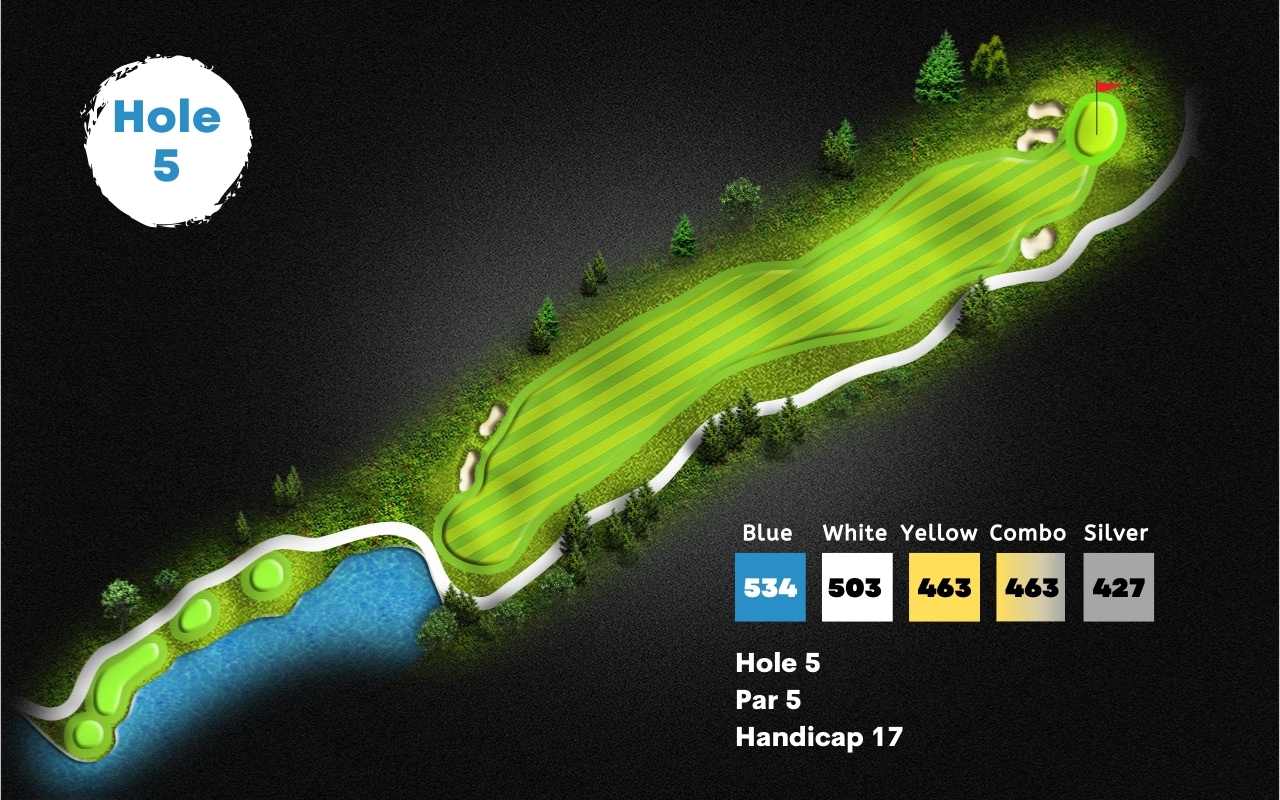 Stonebridge golf course in ann arbor hole 5 layout