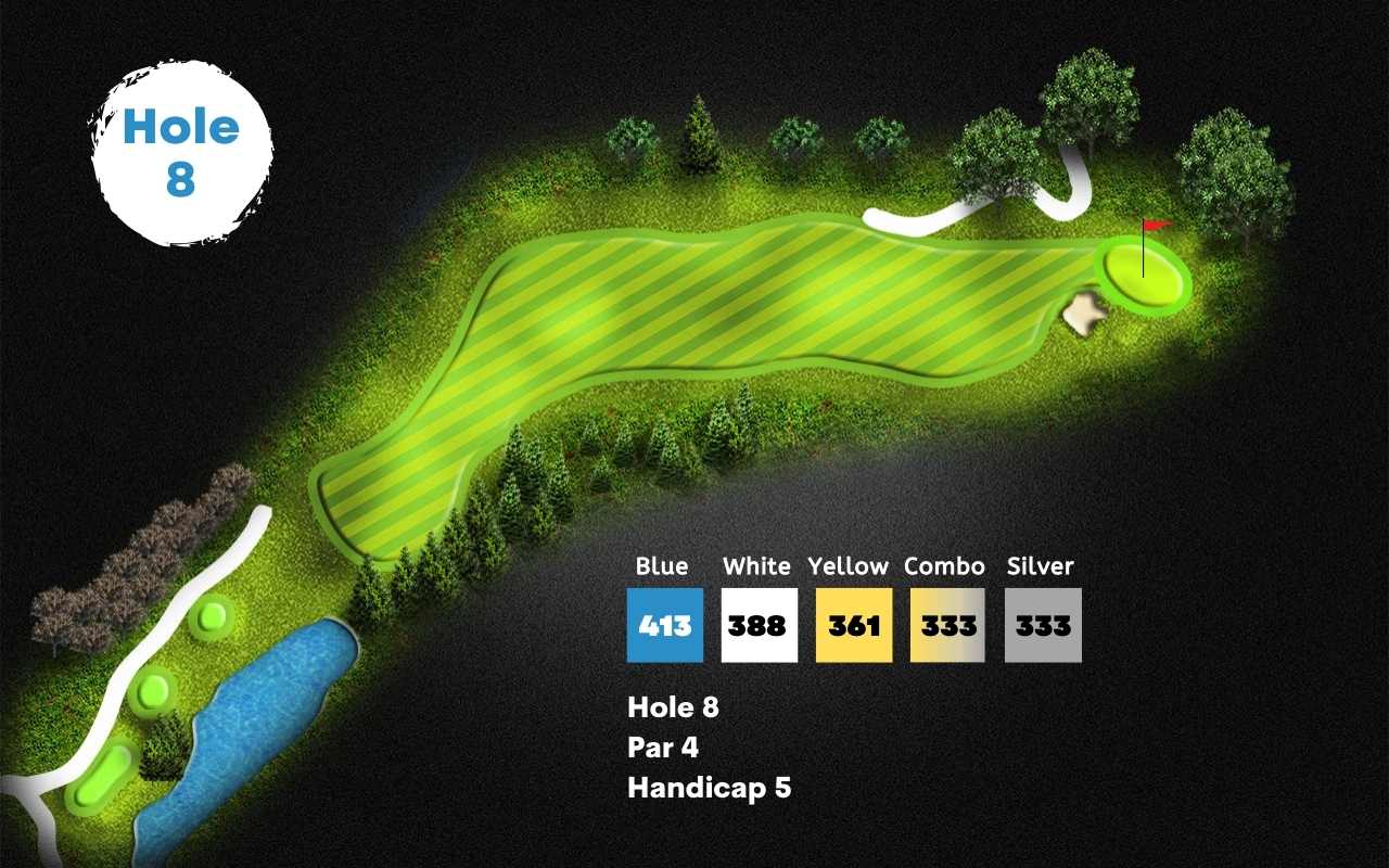 Stonebridge golf course in ann arbor hole 8 layout