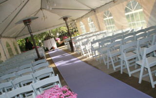 ann arbor wedding ceremony tent